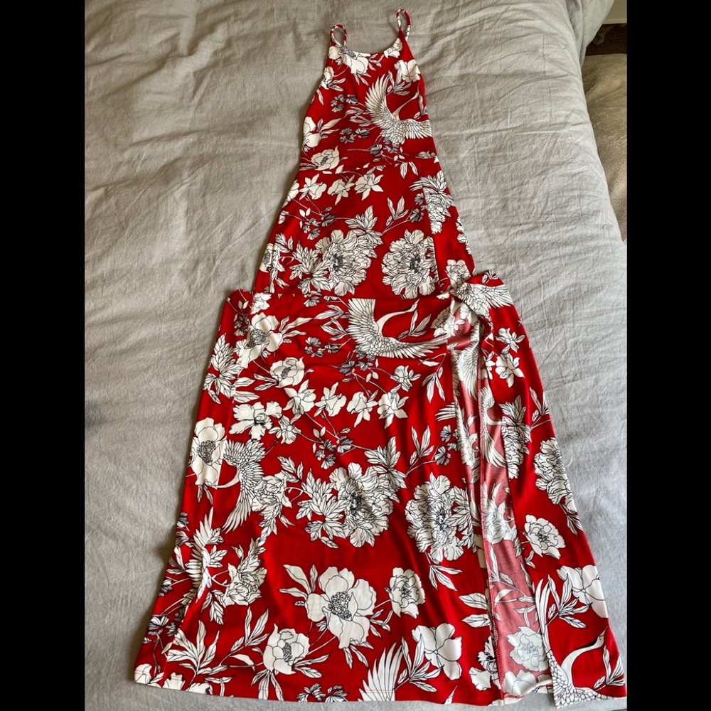 Express size small red maxi dress